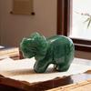 Traditional Chinese Zodiacs Green Aventurine Ornament Carved Crystal Animal Statue For Cultural Home Decors Collectibles