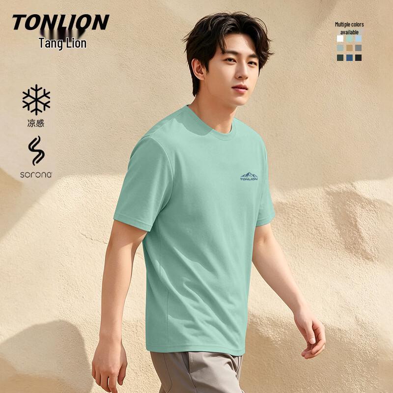 TonLion Men s Summer Ice Feel Short-Sleeve T-Shirt 3XL
