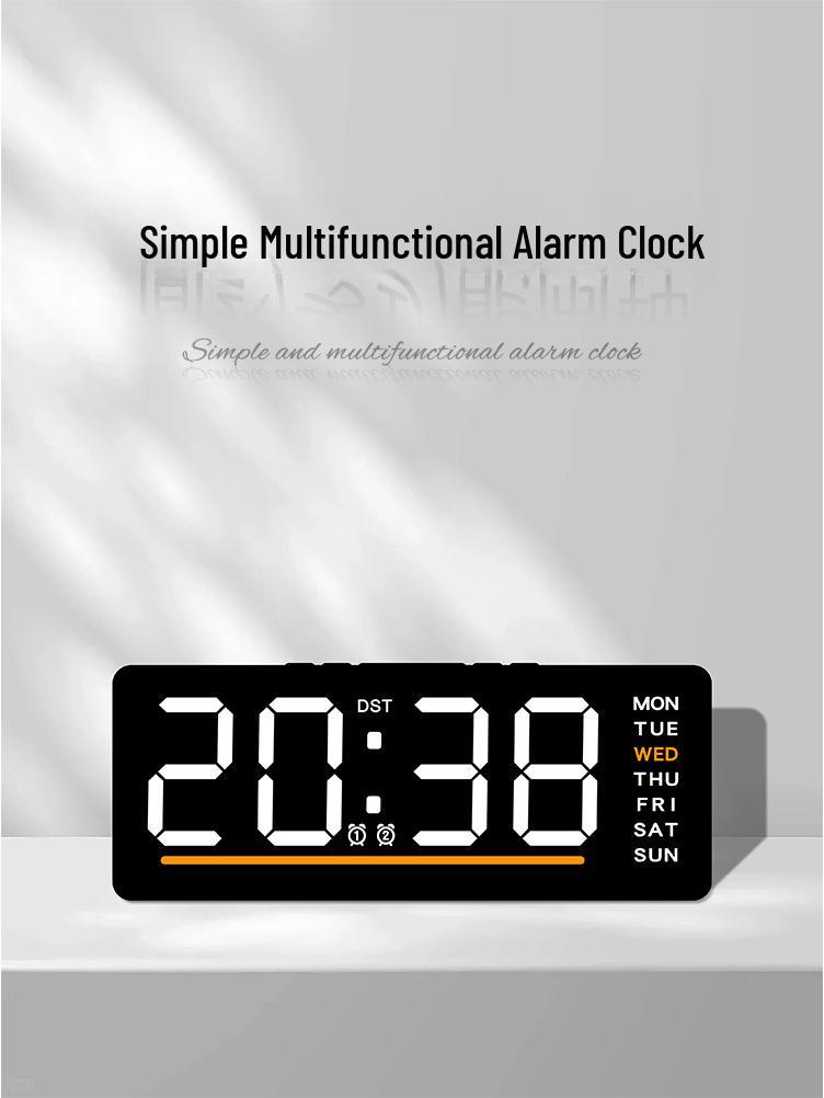 Multifunctional LED Alarm Clock: Cross-Border Digital, Silent Electronic Design for Children's Bedside 6676.