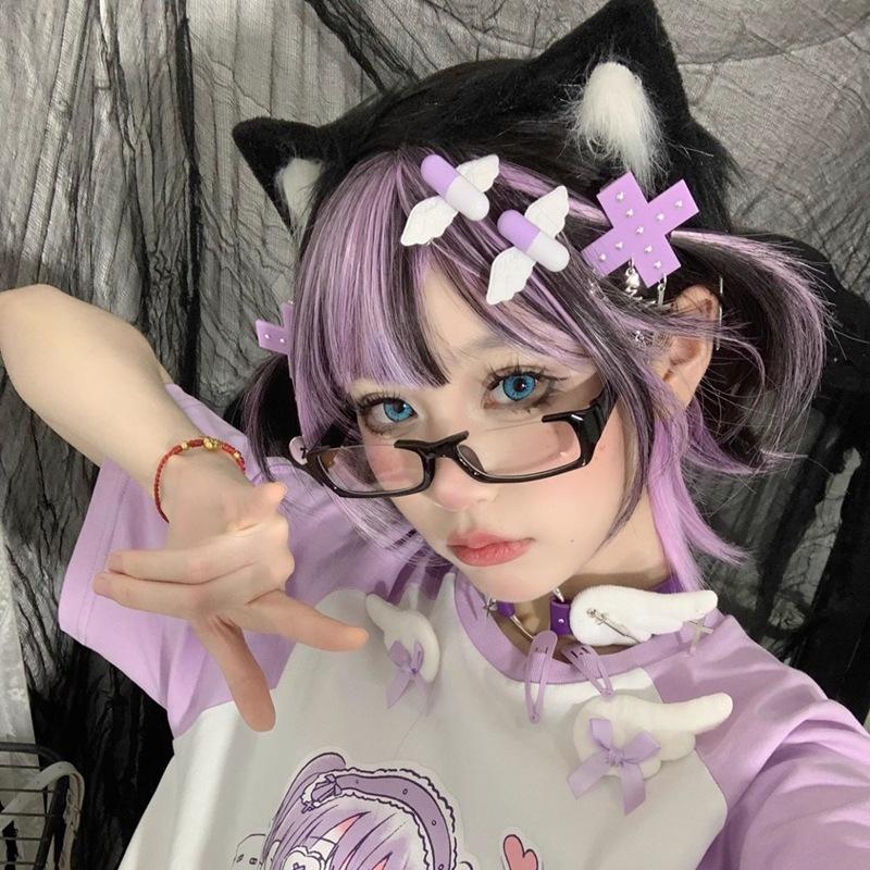 Y2K Crying Tears Half Frame Glasses For Men Women Spice Girl Anime Cosplay Hip Hop Funny Retro Eyeglass Subculture Accessory