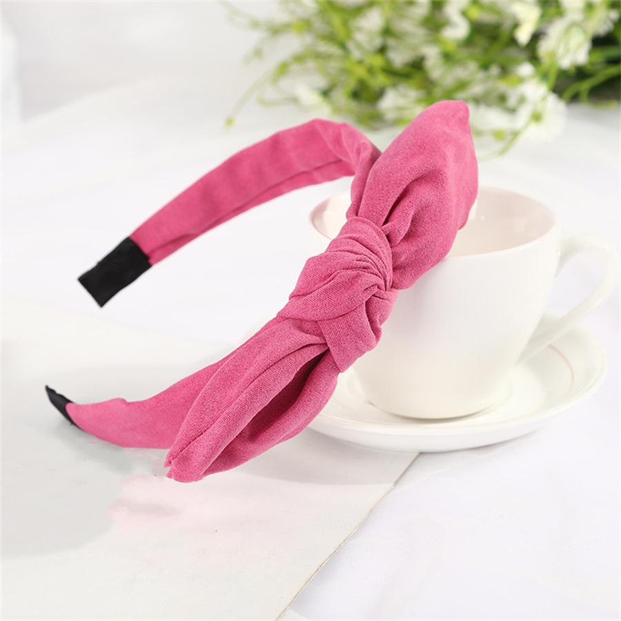 New Rabbit Ears Headband Hoop Wide Colorful Ladies Bow Elegant Party Daily Life Accessories Girls Hairstyle Tools Hair Care