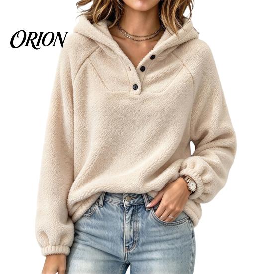Oversized Hoodies for Women Autumn Winter Hoodie Women, Pullover Sweatshirt, Long Solid Color Fall Tops Sleeve Fleece Lined Hooded Casual Daily Wear