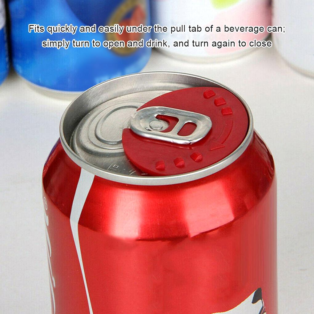 Plastic Soft Drinks Can Lid Dustproof Removable Solid Color Sealer Indoor Outdoor Hotel Camping Protector Accessories