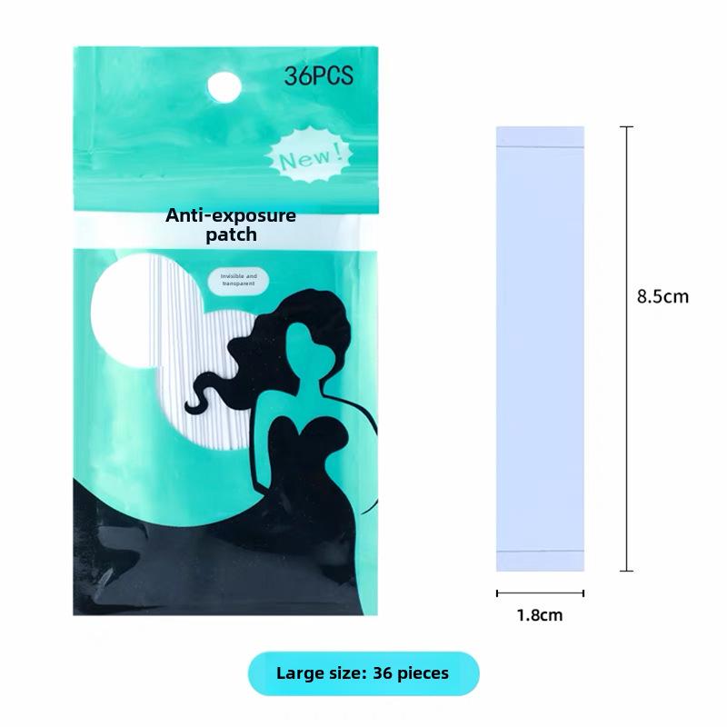 Transparent Double-Sided Anti-Exposure Collar Straps and Stickers