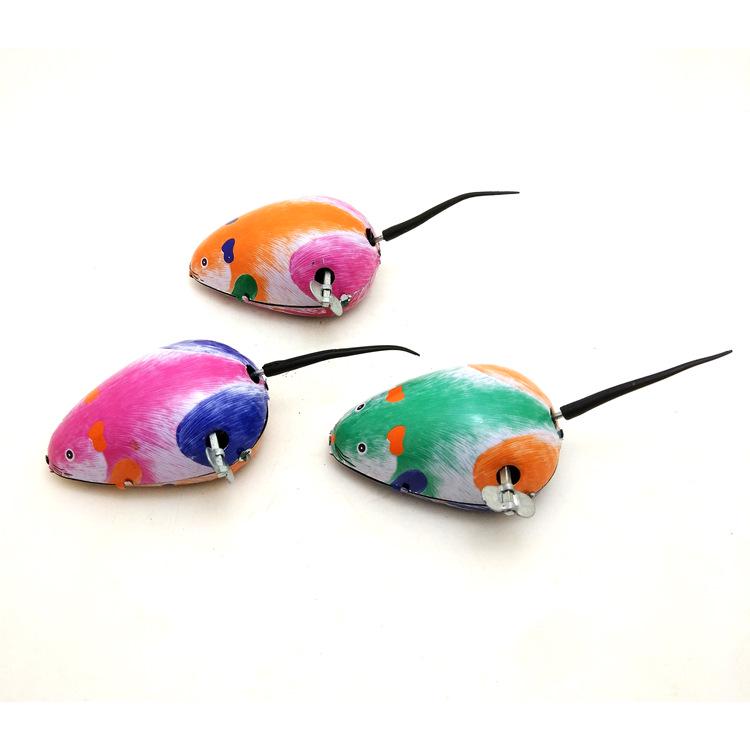 Nostalgic Tinplate Wind-up Mouse Retro Collectible Handicraft H-02