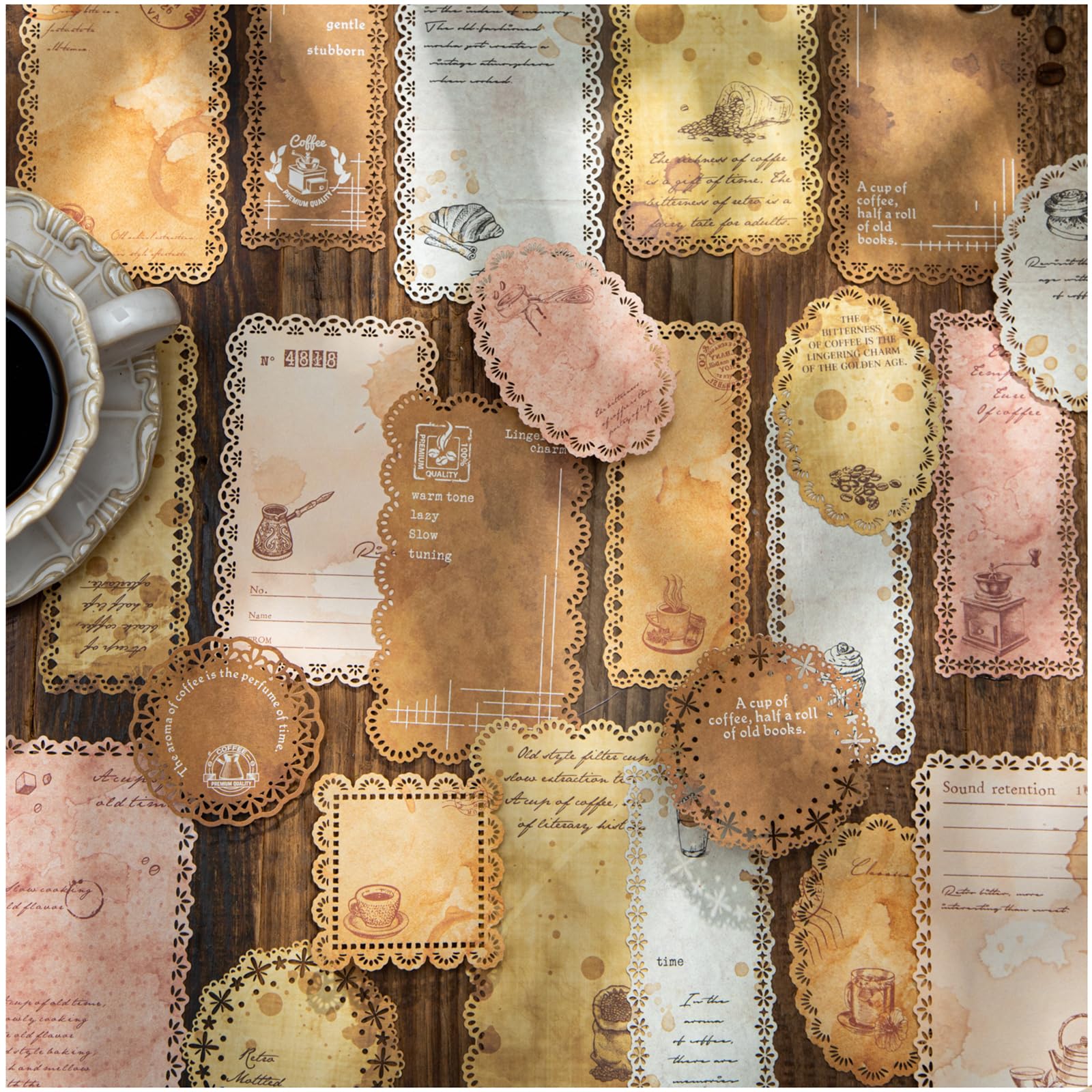 

Frekyar Collage Material Girl Assortment Background Paper Planner Large Collage Material Design Japanese Lace Paper, Items, Stickers, Notebooks, Cute,