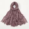Large Size Cotton Feeling Scarf Women Plain Foulard Femme Luxury Hijab Long Bandana Evening Party Dress Shawls and Wraps