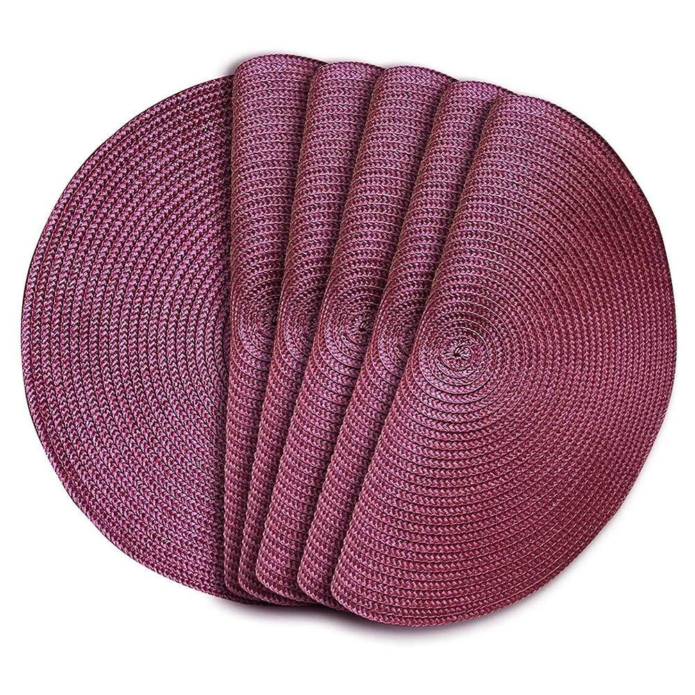 Protective Round Placemats Made of Premium Woven Material Great Addition To Your Dining Setup for Any Occasion