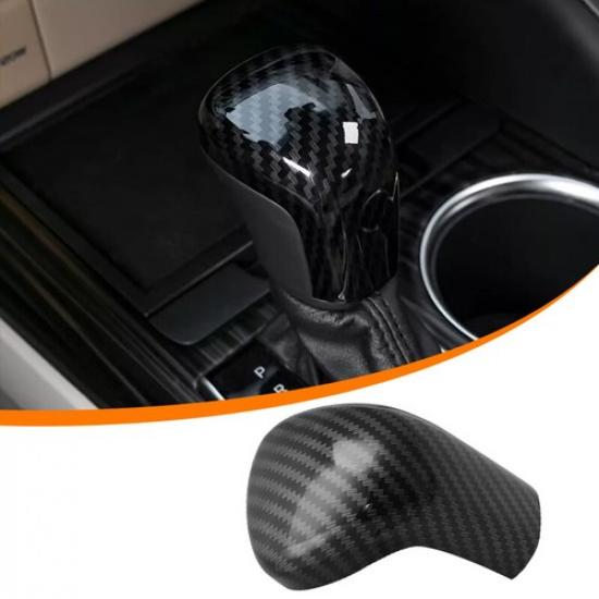 Carbon Fiber Gear Shift Knob Cover Trim Cap Protector For Toyota Camry 2018-