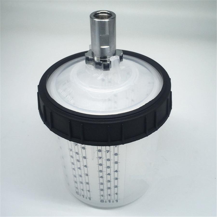 Spray Gun Adapter M16X1.5 Internal Thread W/ Disposable Paint Cup 600Ml Us Stock