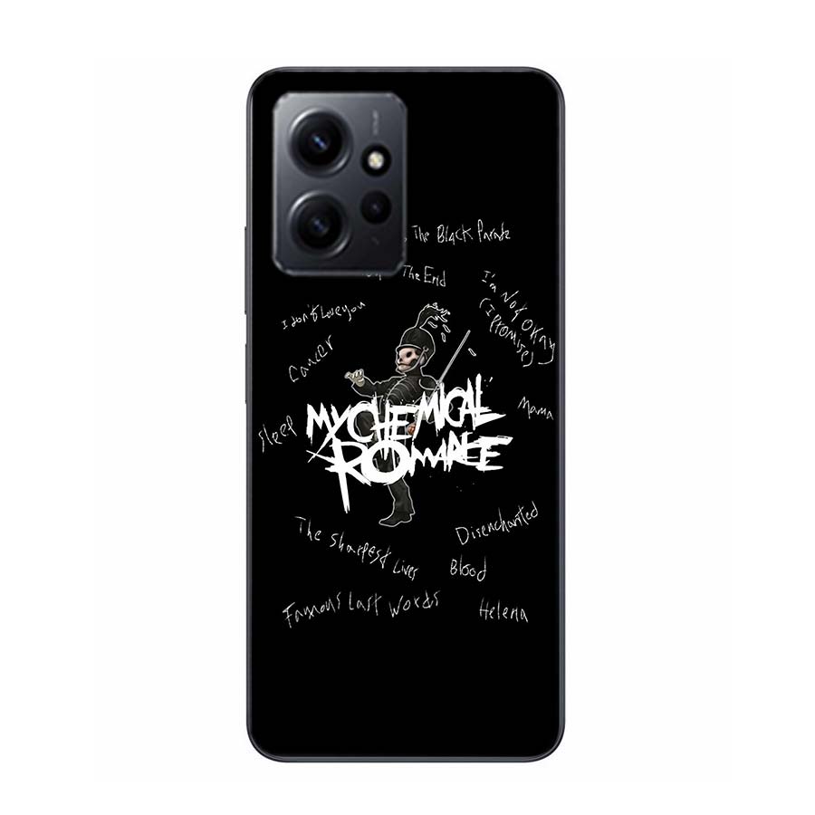My Chemical Romance MCR Phone Case For Redmi Note 14S 12S 12 11 13 14 Pro Plus 11T 11S 10 10S 9 9S Pro TPU Clear Cover