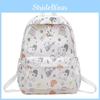 Large Simple Capacity Backpack With Maltese Print Design For Students Daily