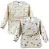 GoUseGo Baby Mealtime Long Set of Baby Feeding Aprons with for Girls and Toddlers Ages and Suitable for Daycare and Kindergarten Aprons, Sleeves, 2,