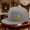 König Druck Verstellbare HipHop Kappe für Outdoor-Sport Stil für Unisex und Damen Geschenk für Hochzeiten Partys und Geburtstage