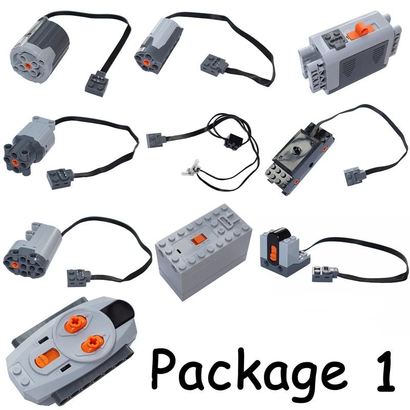 Non-Toxic Motor Set 8293 Pf Model Power Functions Technical Parts Building Blocks Compatible Moc High-Tech Diy Bricks Motor Battery Boxs