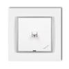 Stair switch, USA style, Karlik mini, white/silver