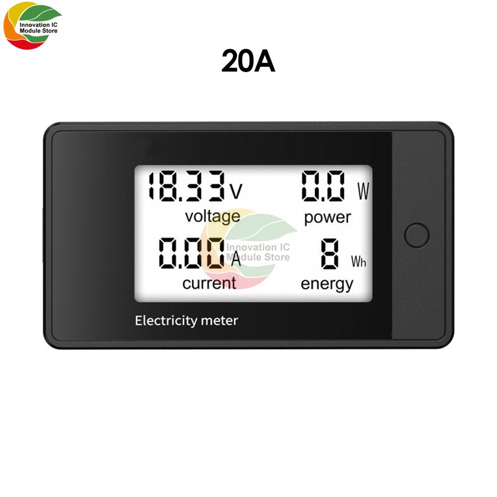 9050-4D, DC8-100V 20A 50A 100A 200A 4 in 1 LCD DC Digital Display Power Meter Voltage Ammeter Power Tester Digital Meter Module