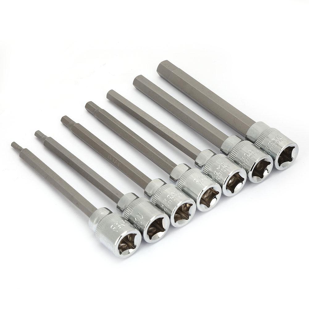 7pcs 3Celsius8 Extender for Building Socket Bit Set Automotive Automotive Repair