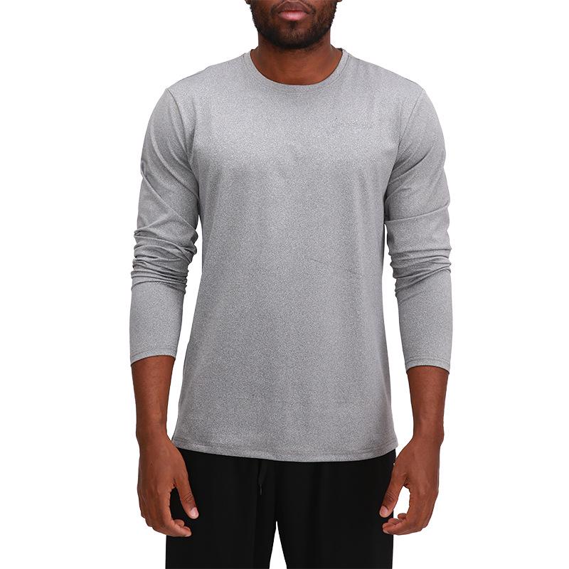Men's Quick-Dry Long-Sleeve Sports T-shirt for Basketball and Running