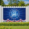 Flag Design American Flag Decor Star Patterns Independence Day Banner Vibrant Colors Decorative Bunting Party Banner