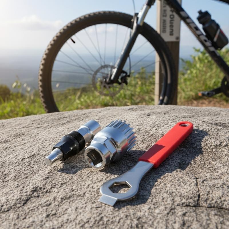 Bicycle Crank Extractor Tool Kit 2 Piece Bottom Bracket Remover for All Mountain Road Bike Maintenance