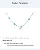 MONS Blue Aventurine Shell Beaded Necklace: Versatile, Light Luxury Beach Style for Vacations