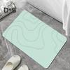Bathroom Floor Mat Quick Absorbent Quick-Drying Diatom Mud Anti-Slip Bottom Solid Color Easy To Clean Multipurpose Bath Shower Sink Kitchen Carpet