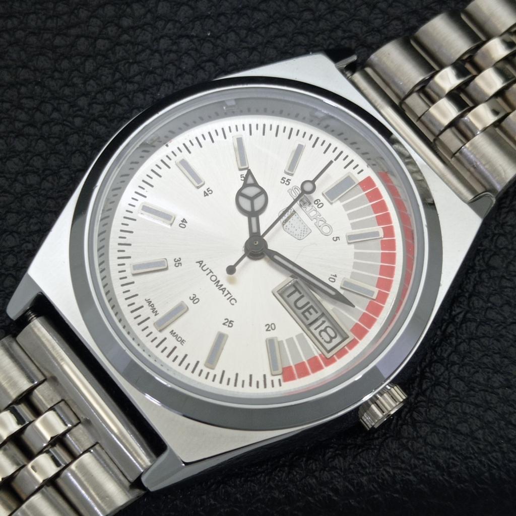 REFURBISHED SEIKO 5 AUTOMATIC 6309A VINTAGE JAPAN MENS SILVER WATCH A440883-4 Sk-a440883-1