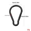 3.9in Backpack Carabiner Hiking Carabiner Clip Non-locking Design Aluminum Alloy Carabiner Large Carabiner Gourd Shape For Key
