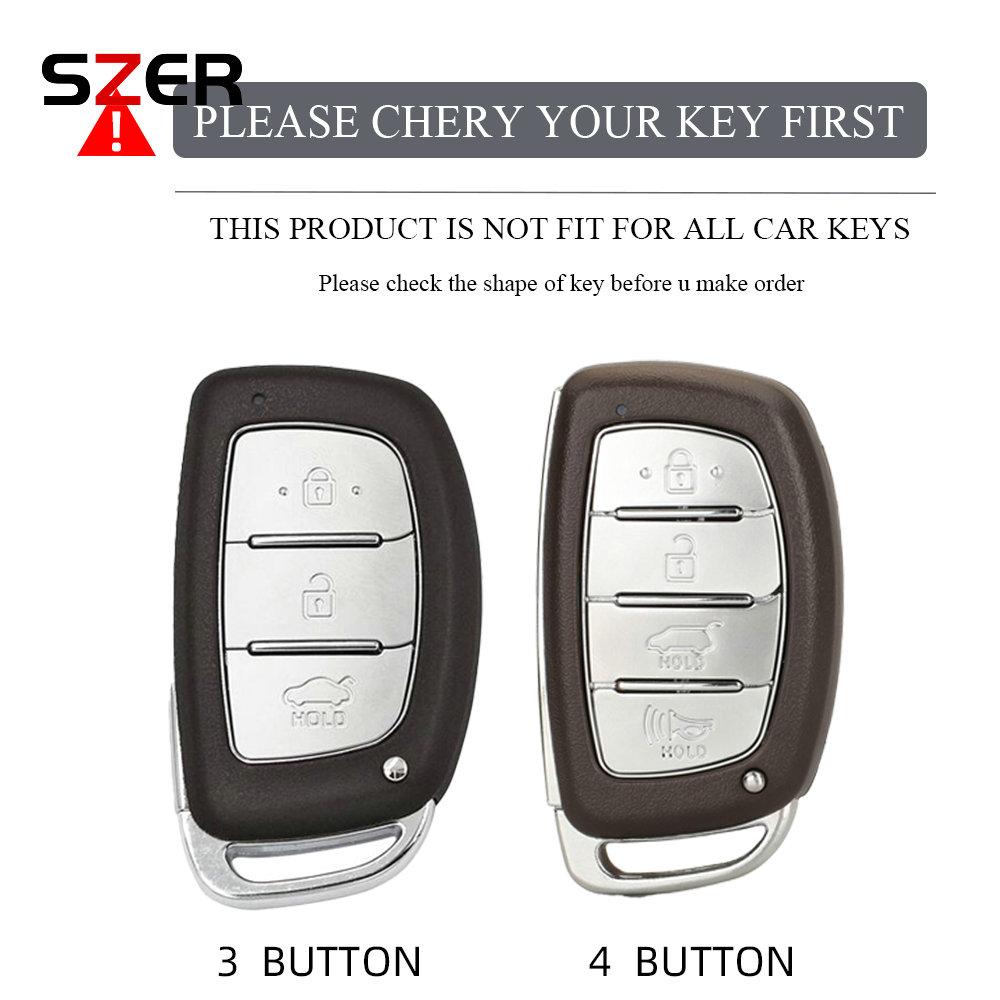 3 4 Tasten TPU Auto Smart Key Hülle Abdeckung Schlüsselanhänger Für Hyundai Tucson Santa Fe Rena Sonata Elantra Creta Ix35 Ix45 I10 I30 I40