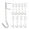 10Pcs Butcher Hooks, Smoking Hooks Set Hooks for Fish Smoking, Fishing Smoking Hooks Set, Stainless Steel Smoking Hooks