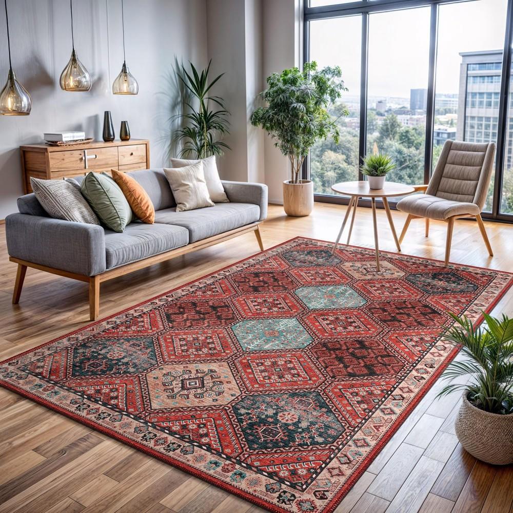 

Ретро Етнічні килими Турецький перський килим для вітальні Біля ліжка Спальні Вінтажний килимок Килимок для дверей Килим Великий килим 40x60cm