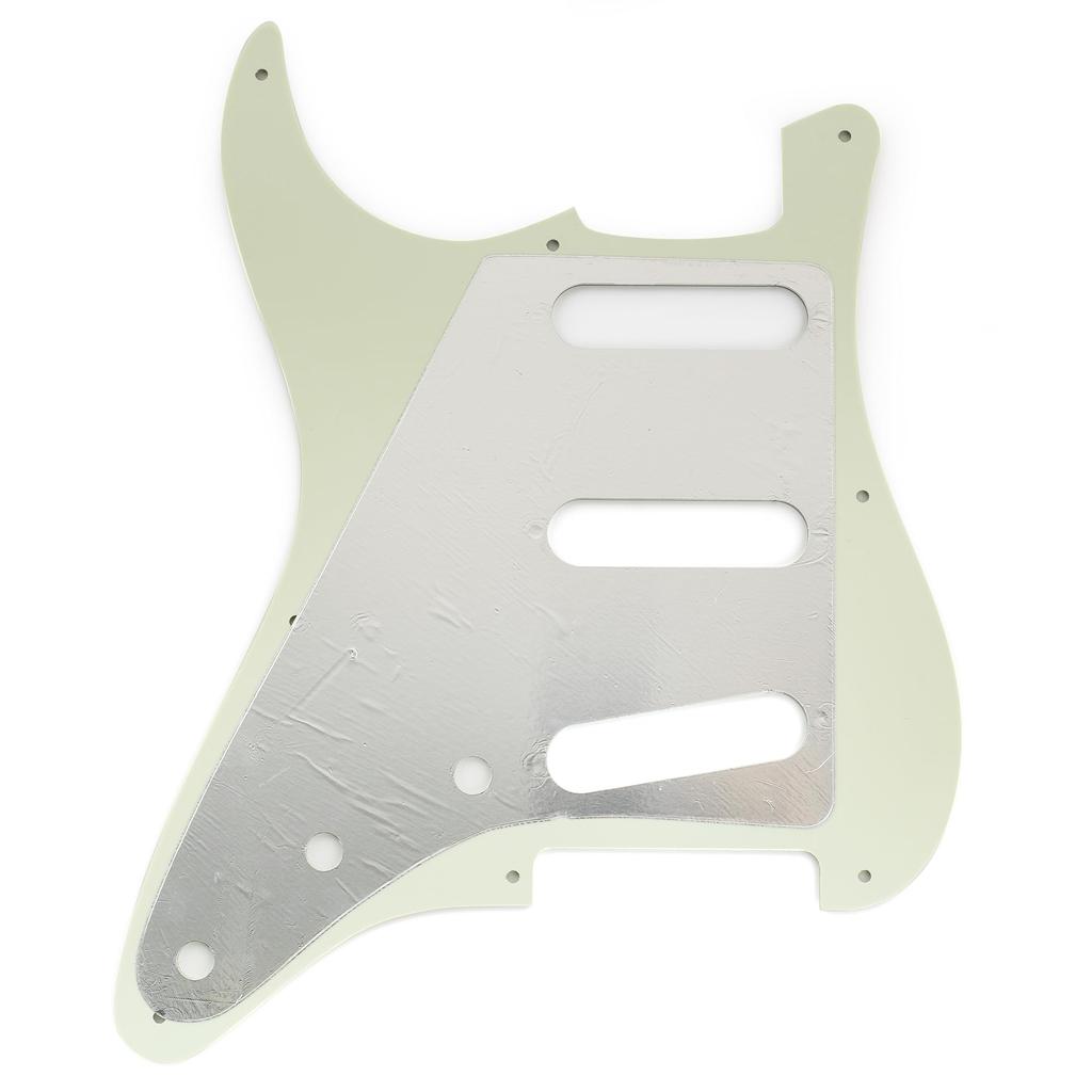 Musiclily Pro 8-Hole ST Stratocaster Pickguard, SSS, 3-Piece, Mint Green, for 2008-2019 China-Made Squier Classic Vibe SQ CV 50s Reissue Vintage