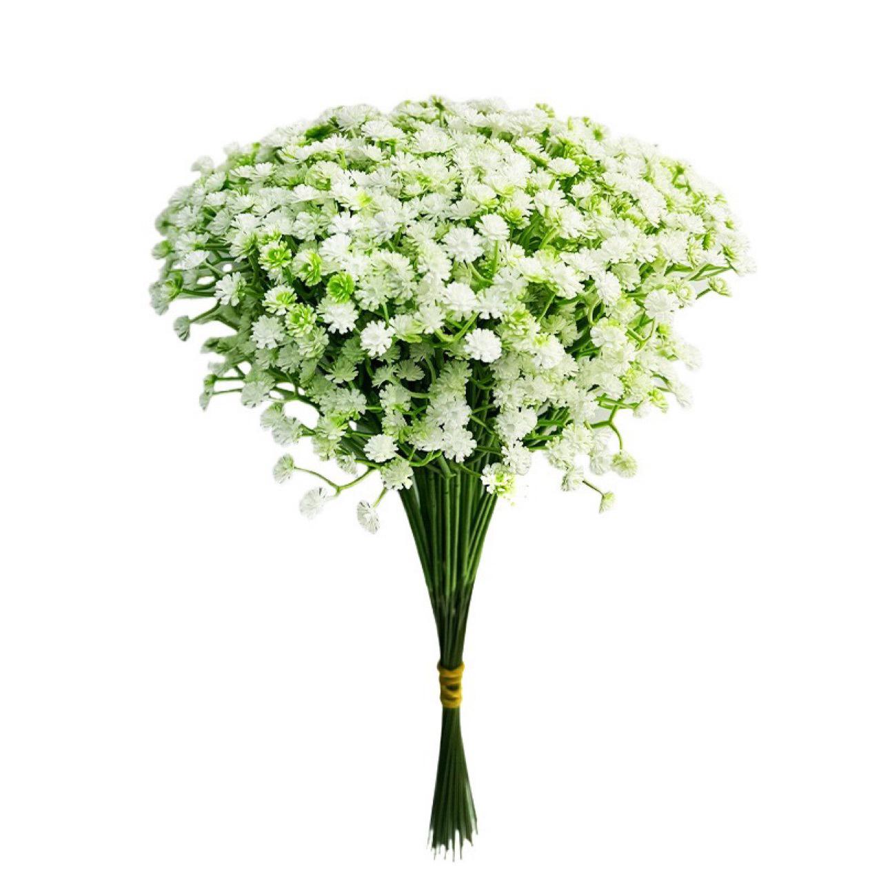 Artificial Baby s Breath Flowers - Wedding Aisle Runner & Photo Prop Decor белый