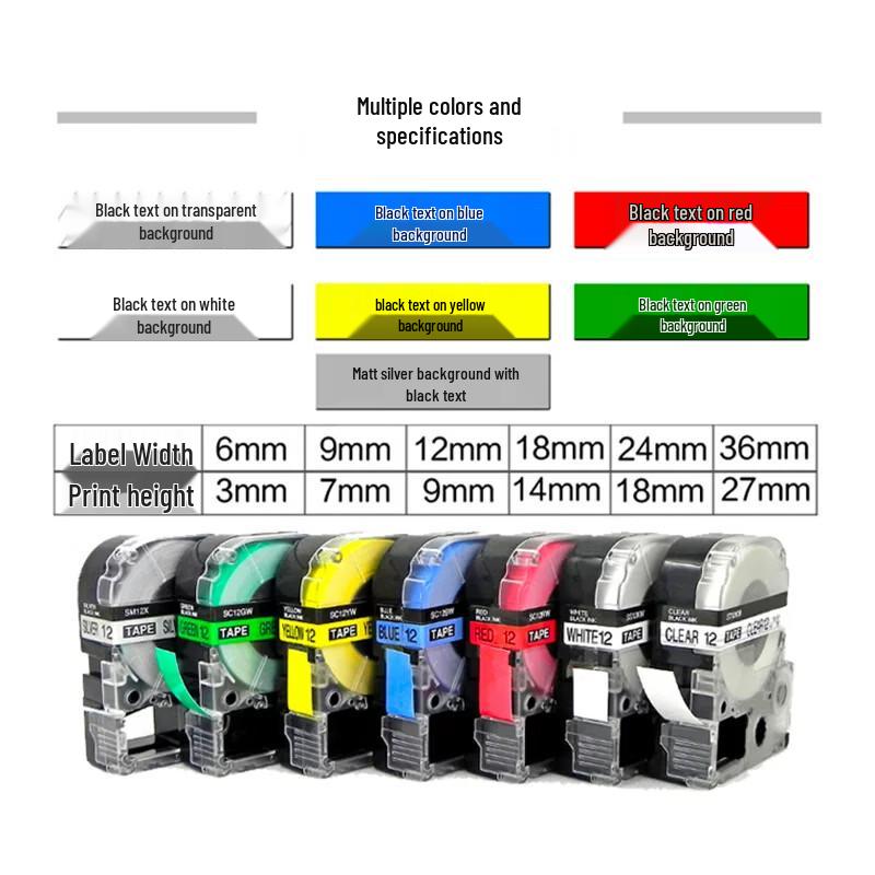 12mm Waterproof Laminated Label Tape