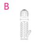 Men's Silicone Crystal Thorn Penis Sleeve - Transparent Spike Design