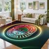 Southampton Football Design Crystal Velvet Rug Soft Decorative Mat for Bedroom Entrance