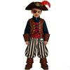 Kids Pirate Costume with Eye Patch and Skull Belt