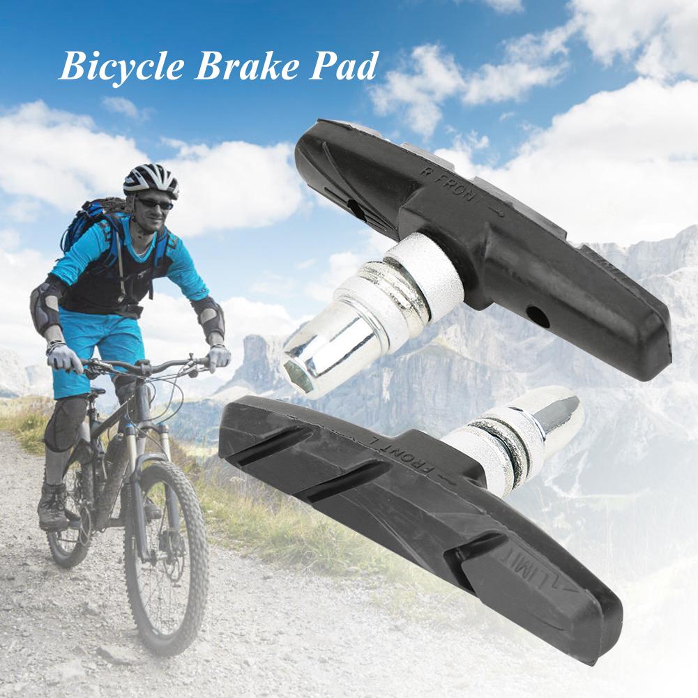 A Pair Mixture Material Silent Mountain Bike Brake Pad Blocks Shoes   Cycling Accessories