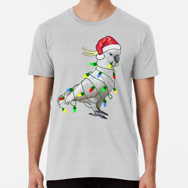 Extra Festive Cockatoo Premium T-Shirt S to 5XL Made in the AU/USA T-Shirt