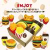 Jumbo Squishy Hamburger Set of 6 Fluffy Honey Interior Big Squishy