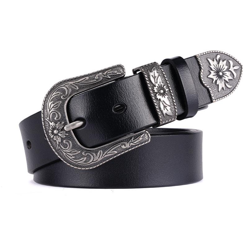 

New Retro Pin Buckle Old Money Wind Belt Unisex Neutral Casual Light Luxury Comfortable Leather Belt 110cm