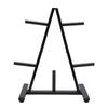 Weight Plate Storage Rack Heavy Duty Steel Weight Plate Holder Barbell Bumper Organizer Triangle Space Saving for Home