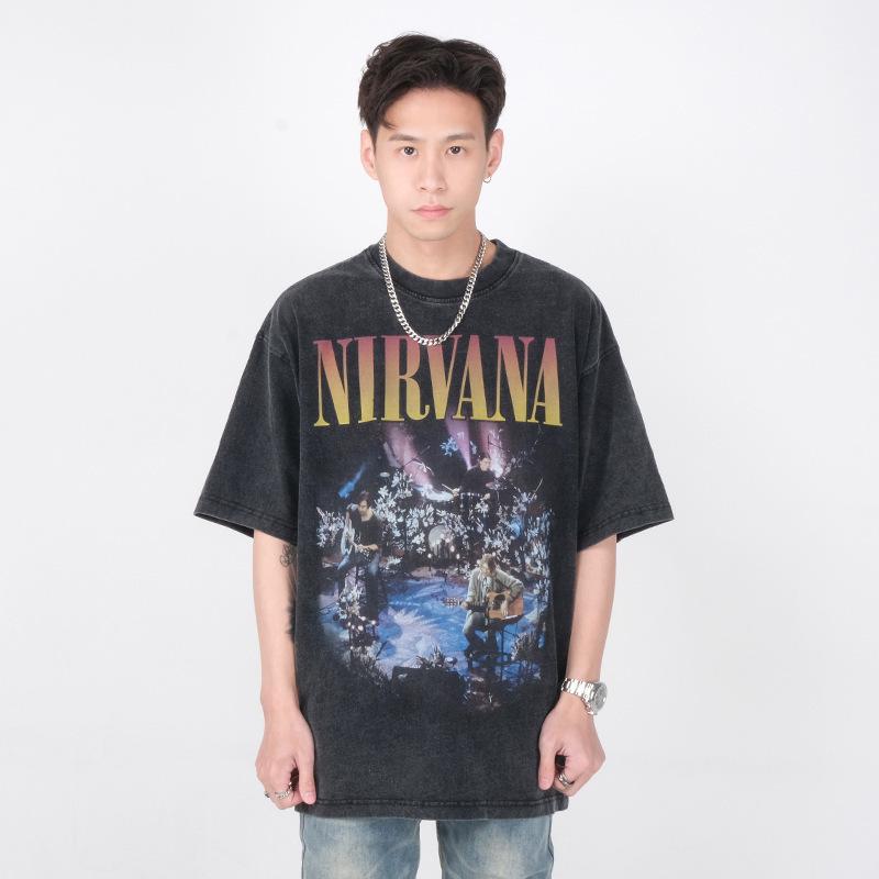 2025 Nirvana Vintage Retro Washed Long Sleeve Tee