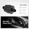 EVIL ENERGY 6AN Male Non Return One Way Inline Check Valve Fitting Aluminum Black
