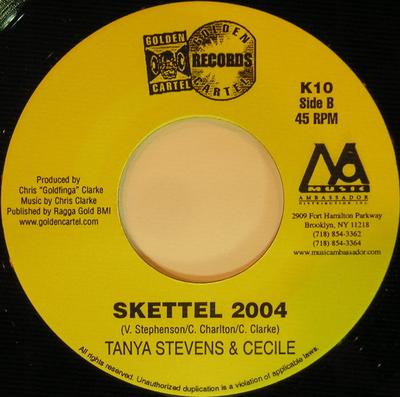 7inch Record SASHA / TANYA STEPHENS & CE'CILE - Run Dung Me / Skettel 2004 K10 Golden Cartel R 2004 Japan Reggae, Ska & Dub Used