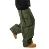 Men's Summer American Retro Overalls, All-match Solid Color, Outdoor Slim Straight Casual Trousers
