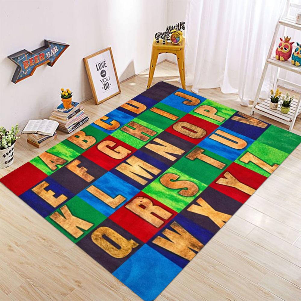 Children's Space Vintage Rug Gothıc Bohemian Area Living Room Sofa Bedroom Rustic Decor Black Rug Home Decoration Retro Carpet