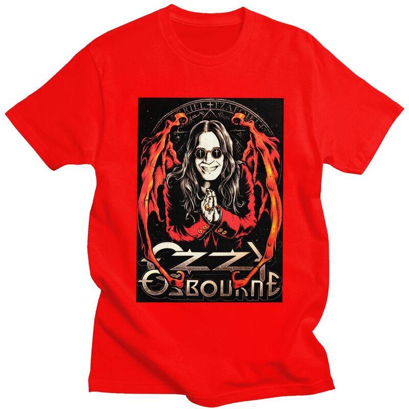 Custom Classic Heavy Metal Rock Ozzy Osbourne T Shirt Men ShortSleeve Tshirts Casual Tee Pure Cotton Oversized Tshirts Gift S