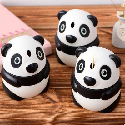 Kreativní kreslený panda přenosný držák na párátka pro domácí použití